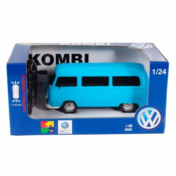 Carro Controle Remoto - Kombi Azul Claro - Cks