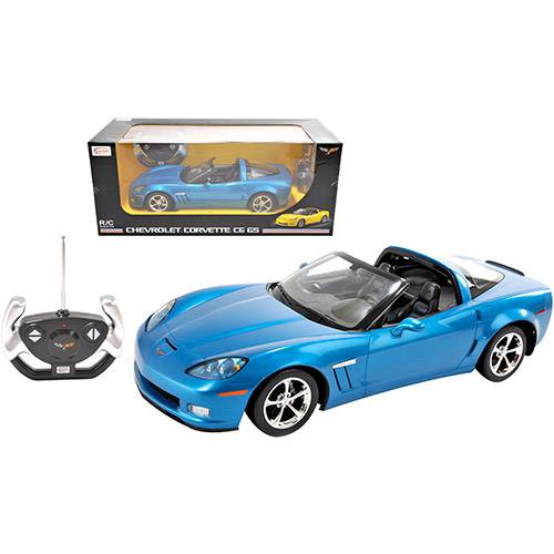 Carro de Controle Remoto Corvette Azul 1:12 - CKS