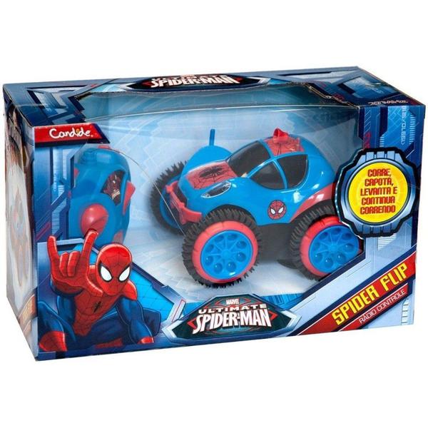 Carro de Controle Remoto - Homem Aranha - Spider Flip - Candide