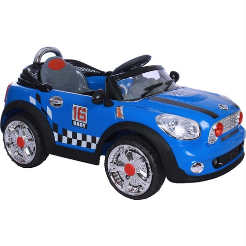 Carro Elétrico Infantil Esportivo Azul Lazer