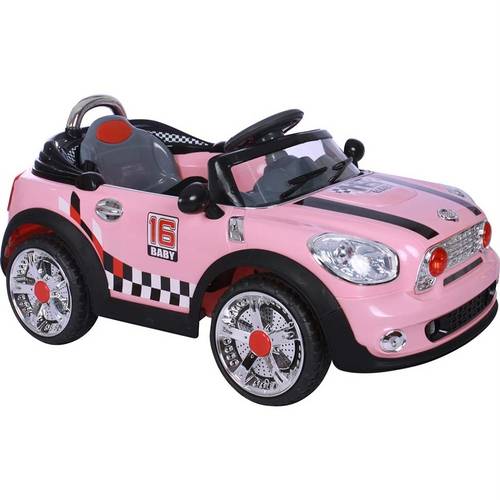 Carro Elétrico Infantil Esportivo Rosa Lazer