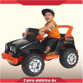 Carro Elétrico Infantil Jeep Desert Preto 6 Volts - Biemme