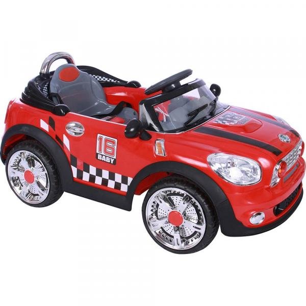 Carro Elétrico Infantil Mini Cooper Conversível Vermelho 6V (912300) - BelFix