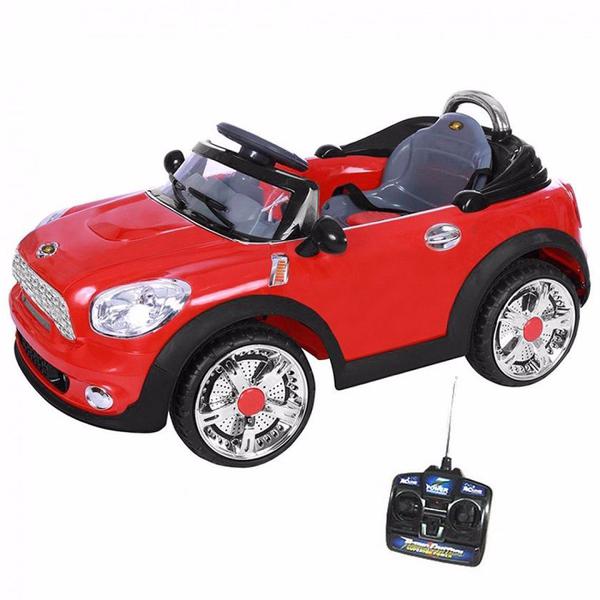 Carro Elétrico Infantil Mini Cooper Conversível Vermelho 6V II - BelFix