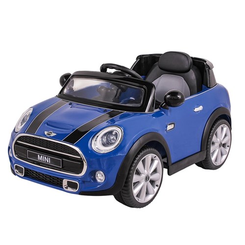 Carro Elétrico Infantil Mini Cooper R/C - Azul - 12V - Belfix