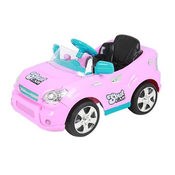Carro Elétrico Infantil Soult Car 6V Rosa Homeplay