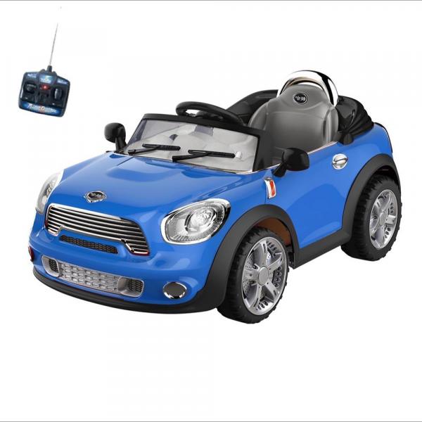 Carro Infantil Eletrico Conversivel 6V com Controle Remoto Azul - Bel Brink