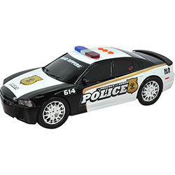 Carro Road Rippers Policia Branco/Preto/Dourado - DTC