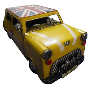 Tudo sobre 'Carro Vintage Decorativo Mini Cooper Londres Retro Mr Bean'