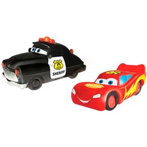 Carros Sheriff e MacQueen em Vinil - Lider Brinquedos