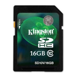 Cartão 16Gb Sdhc - Kingston - Velocidade Classe 10 - Sd10V/16Gb