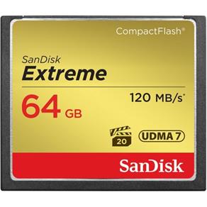 Cartão Compact Flash 64GB SanDisk Extreme 120MB/s (800X)