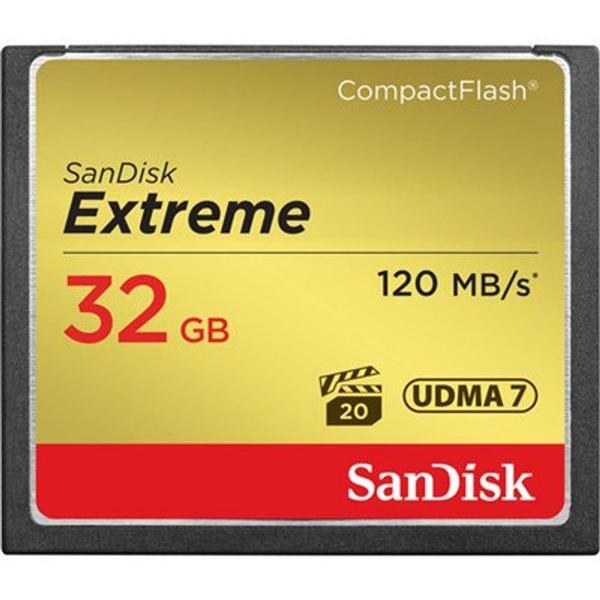 Cartão Compact Flash Extreme 32GB 120MB/S - Sandisk