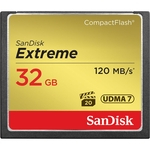 Cartão Compact Flash Sandisk Extreme 32GB - 120MB/s