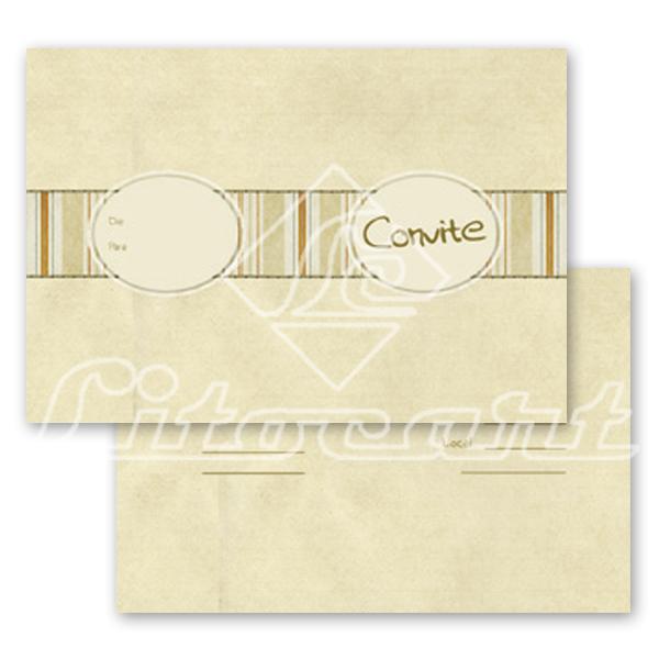 Cartão Convite com 10un (10x7,5cm) LC-24 Litocart - Litocart