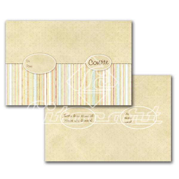 Cartão Convite com 10un (10x7,5cm) LC-35 Litocart