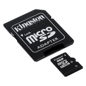 Cartão de Memória 08GB MicroSD + Adaptador SDC4/8GB - Kingston