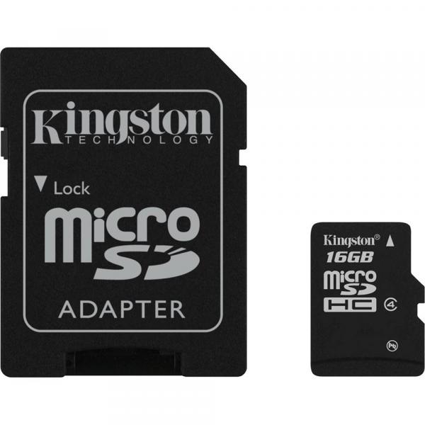 Cartao de Memoria 16gb Micro Sd com Adaptador Sdc4 Kingston