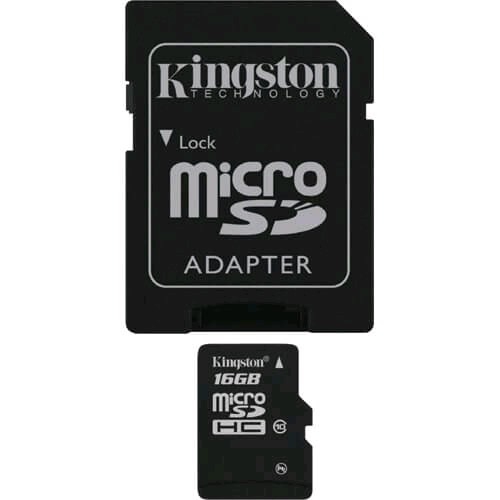 Cartão de Memória 16Gb Micro SDHC com Adaptador - Kingston
