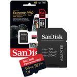 Cartão de Memoria 64gb MicroSD Cl10 95mb/s SDSQXXG Sandisk
