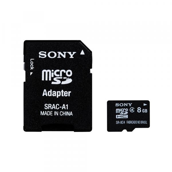 Cartão de Memória 8GB Micro SDHC + Adaptador SRAC-A1 Classe 4 - Sony - Sony