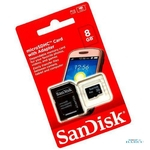 Cartão De Memória 8gb Sandisk Micro Sd 8 Gb Sdhc Com Adaptador