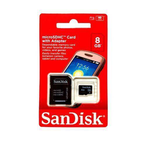 Cartão de Memória 8GB Sandisk