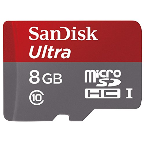 Cartão de Mémoria 8GB Ultra Micro SDHC + Adaptador Android - SANDISK (SDSDQUAN-008G-G4A)