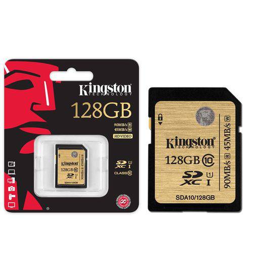 Cartao de Memoria Classe 10 Kingston Sda10/128gb Secure Digital Ultimate Sdxc 128gb Uhs-i
