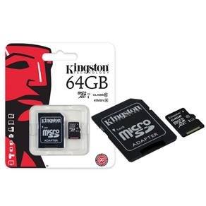 Cartao de Memoria Classe 10 Kingston Sdc10G2/64Gb Micro Sdxc 64Gb com Adaptador Sd