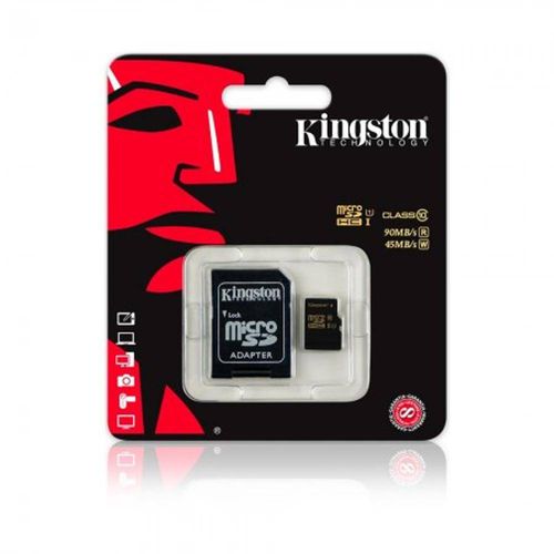 Cartao de Memoria Classe 10 Kingston Sdca10/64gb Micro Sdxc 64gb com Adaptador Sd Uhs-I