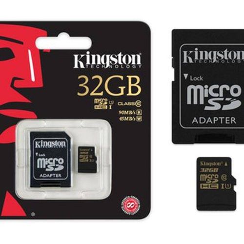 Cartao de Memoria Classe 10 Kingston Sdca10/32gb Micro Sdhc 32gb com Adaptador Sd Uhs-I