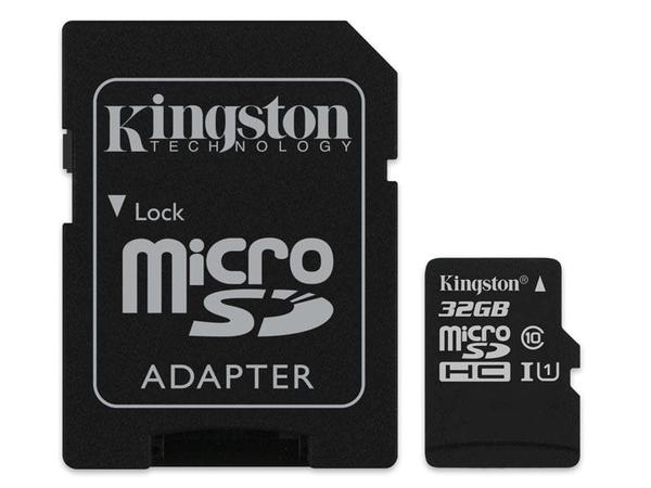 Cartao de Memoria Classe 10 Kingston Sdcs/32gb Micro Sdhc 32gb 80r/10w Uhs-i U1 Canvas Select