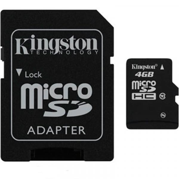 Cartão de Memória Classe 10 Micro Sd Sdhc 4Gb Kingston