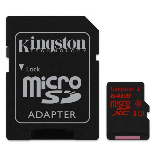 Cartão de Memória Classe 10 Micro Sdxc 64Gb Sdca3/64Gb Kingston