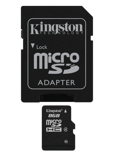 Cartao de Memoria Classe 4 Kingston SDC4/8GB Micro SD 8GB com Adaptador SD