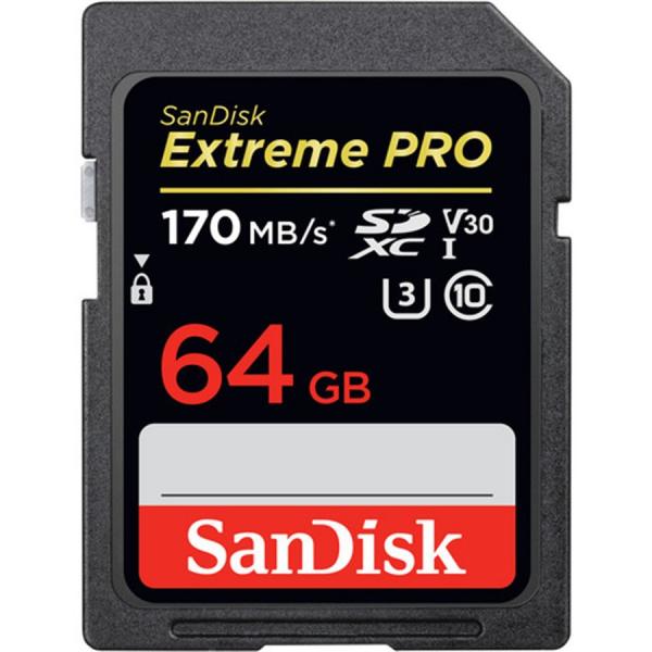 Cartão de Memoria Extreme Pro Sdxc 64gb 170mb/s - Sandisk