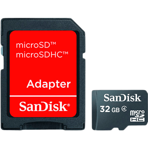 Cartão de Memória 32Gb Micro Sd + Adaptador SD