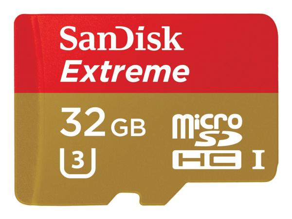 Tudo sobre 'Cartão de Memória 32GB Micro SD SDHC Classe 3 - com Adaptador SanDisk Extreme'