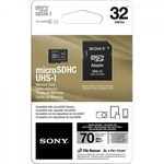 Cartão de Memória 32GB Micro SDHC com Adaptador CLASSE 10 SR-32UY2 SONY