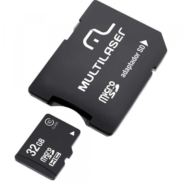 Cartão de Memória 32GB Micro SDHC com Adaptador MC111 Classe 10 MULTILASER - Multilaser