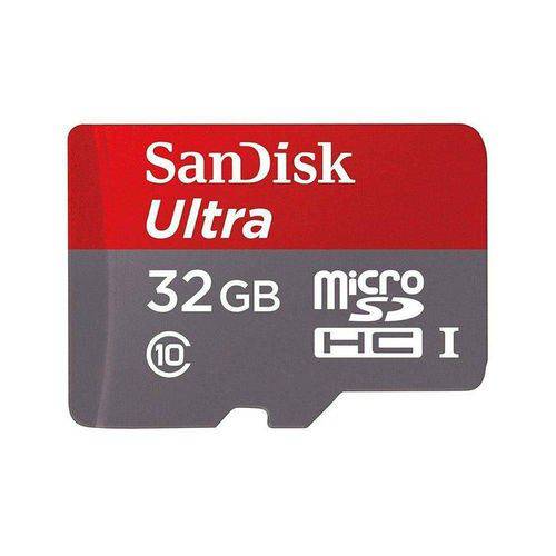 Cartão de Memória 32GB SanDisk Micro SD Classe 10 - 80MB/s