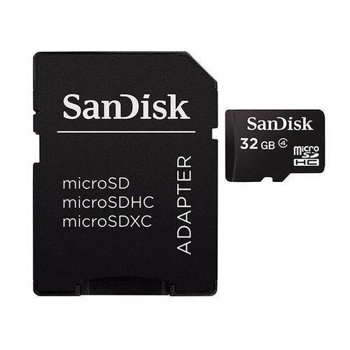 Tudo sobre 'Cartao de Memoria 32 Gb Sandisk Micro Sd Classe 4 - Sdsdqm-032GB-B35A'