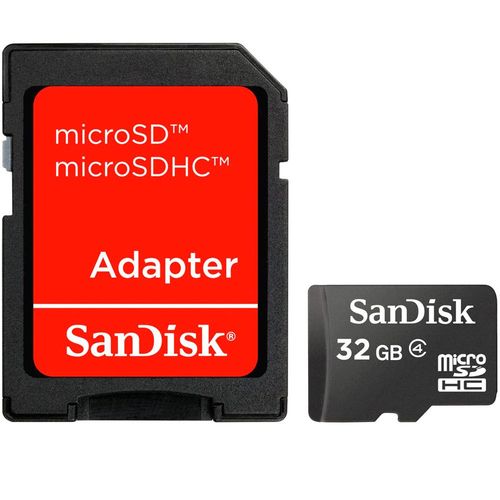 Cartao de Memoria 32 Gb Sandisk Micro Sd Classe 4 - Sdsdqm-032GB-B35A