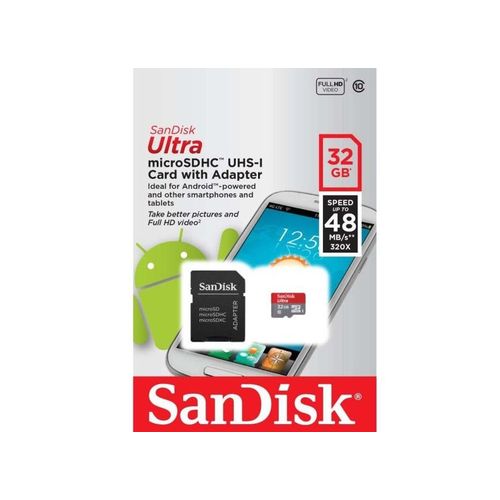 Cartao de Memória 32gb Sd Sandisk Ultra Classe 10