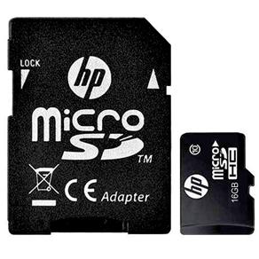 Cartão de Memória HP Micro SD 16GB Classe 10 + Adaptador