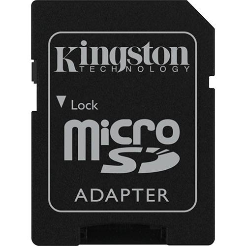 Tamanhos, Medidas e Dimensões do produto Cartão de Memória Kingston 16GB MicroSDHC com Adaptador SD (classe10)