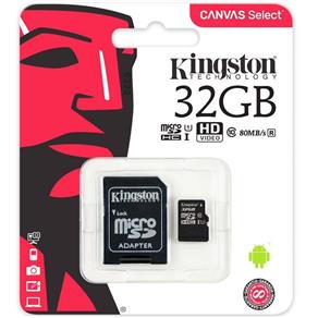 Cartão de Memória Kingston 32GB, Classe 10