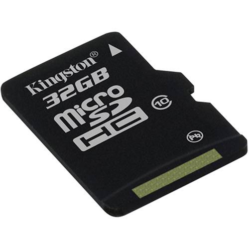 Tamanhos, Medidas e Dimensões do produto Cartão de Memória Kingston 32GB MicroSDHC com Adaptador SD (classe10)