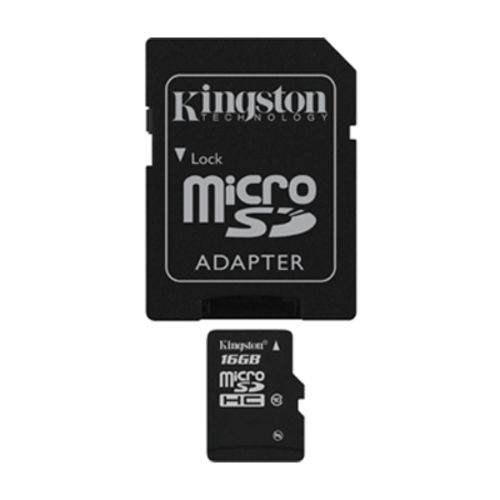 Cartao de Memoria Kingston Micro Sd 16gb Classe 4 + Adapt Sd